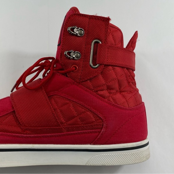 VLADO ATLAS 2 High Top Sneakers Red Lace Up Men’s Size 12 Shoes IG-1500-5C - Picture 12 of 16